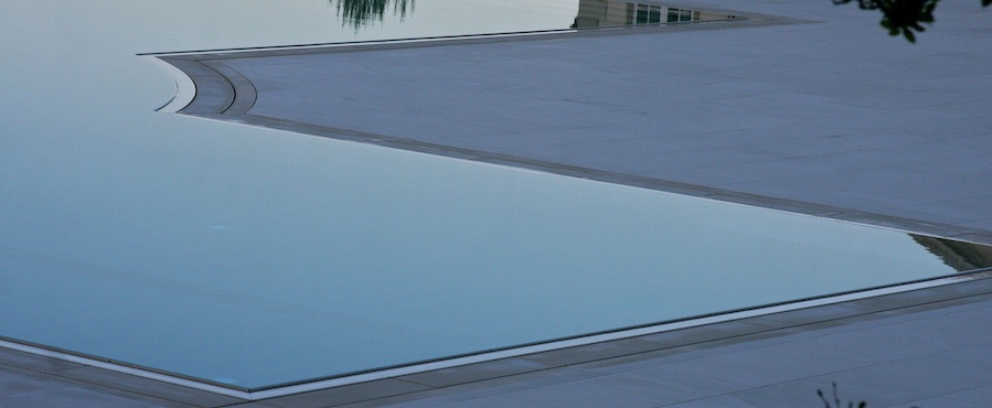 A Blue Color Custom Hardscape Inside A House